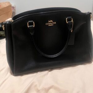 Coach Black Leather Satchel